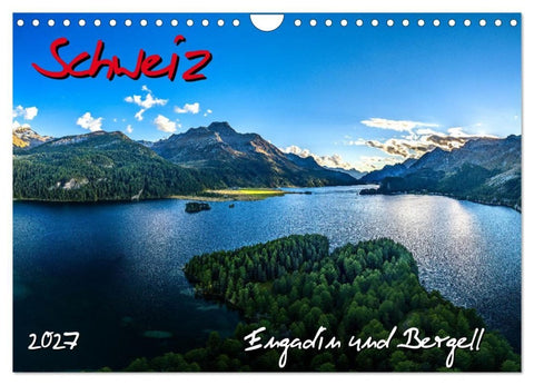 Schweiz - Engadin und Bergell (Wandkalender 2027 DIN A4 quer), CALVENDO Monatskalender