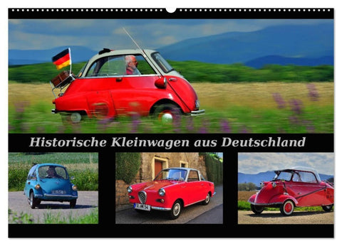 Historische Kleinwagen aus Deutschland (Wandkalender 2027 DIN A2 quer), CALVENDO Monatskalender