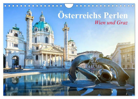 Wien und Graz. Österreichs Perlen (Wandkalender 2027 DIN A4 quer), CALVENDO Monatskalender
