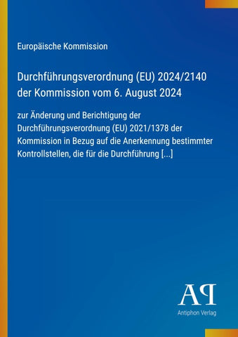Durchführungsverordnung (EU) 2024/2140 der Kommission vom 6. August 2024