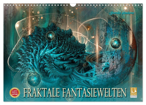 Fraktale Fantasiewelten (Wandkalender 2026 DIN A3 quer), CALVENDO Monatskalender