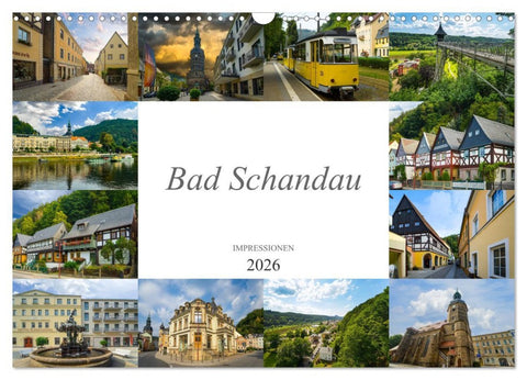 Bad Schandau Impressionen (Wandkalender 2026 DIN A3 quer), CALVENDO Monatskalender