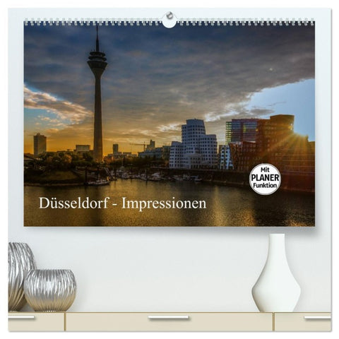 Düsseldorf - Impressionen (hochwertiger Premium Wandkalender 2026 DIN A2 quer), Kunstdruck in Hochglanz