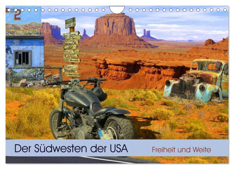 Der Südwesten der USA. Freiheit und Weite (Wandkalender 2026 DIN A4 quer), CALVENDO Monatskalender