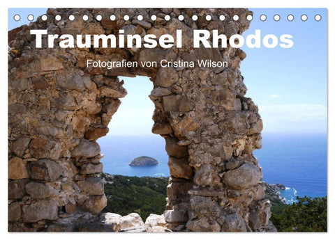 Trauminsel Rhodos (Tischkalender 2026 DIN A5 quer), CALVENDO Monatskalender