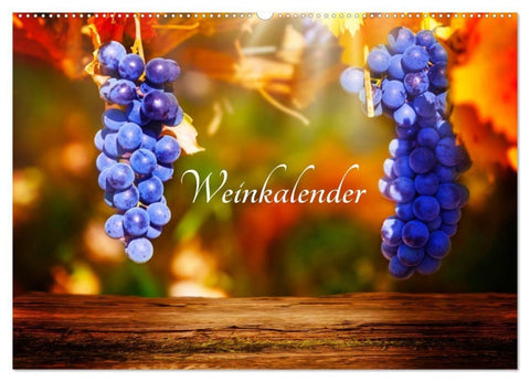Weinkalender (Wandkalender 2027 DIN A2 quer), CALVENDO Monatskalender