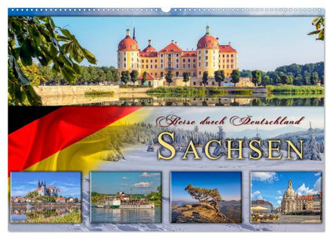 Reise durch Deutschland - Sachsen (Wandkalender 2027 DIN A2 quer), CALVENDO Monatskalender