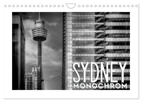 SYDNEY Monochrom (Wandkalender 2026 DIN A4 quer), CALVENDO Monatskalender