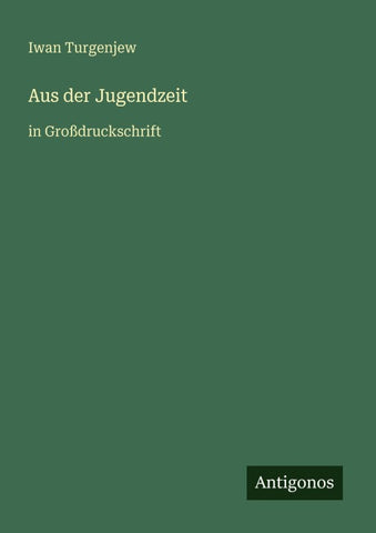 Aus der Jugendzeit