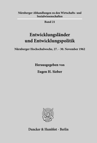 Entwicklungsländer und Entwicklungspolitik.