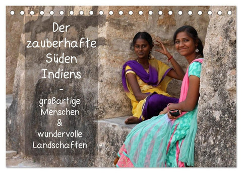 Der zauberhafte Süden Indiens (Tischkalender 2027 DIN A5 quer), CALVENDO Monatskalender