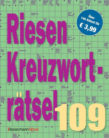 Riesen-Kreuzworträtsel 109 (5 Exemplare à 3,99 €)