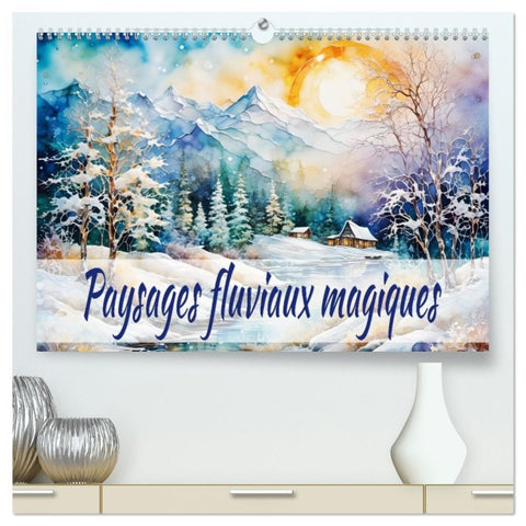Paysages fluviaux magiques  (Calendrier mural 2026 DIN A2 vertical) calendrier de bureau