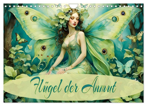 Flügel der Anmut (Wandkalender 2027 DIN A4 quer), CALVENDO Monatskalender
