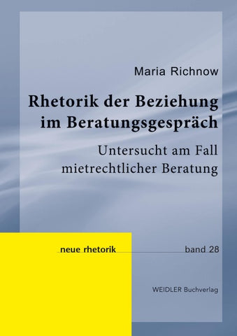 Rhetorik der Beziehung im Beratungsgespräch