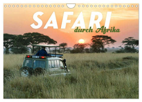 Safari durch Afrika (Wandkalender 2027 DIN A4 quer), CALVENDO Monatskalender