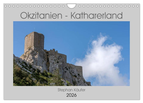 Okzitanien - Katharerland (Wandkalender 2026 DIN A4 quer), CALVENDO Monatskalender