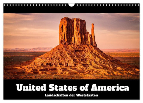 USA: Landschaften der Weststaaten (Wandkalender 2027 DIN A3 quer), CALVENDO Monatskalender