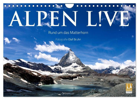 Alpen live - Rund um das Matterhorn (Wandkalender 2027 DIN A4 quer), CALVENDO Monatskalender