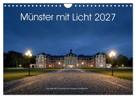 Münster mit Licht (Wandkalender 2027 DIN A4 quer), CALVENDO Monatskalender