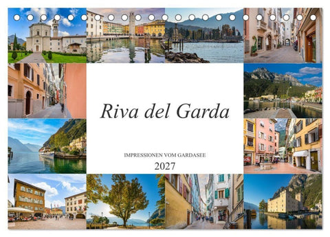 Riva del Garda Impressionen vom Gardasee (Tischkalender 2027 DIN A5 quer), CALVENDO Monatskalender