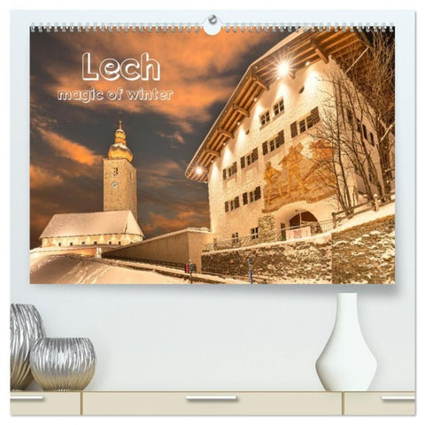 Lech magic of winter (hochwertiger Premium Wandkalender 2027 DIN A2 quer), Kunstdruck in Hochglanz