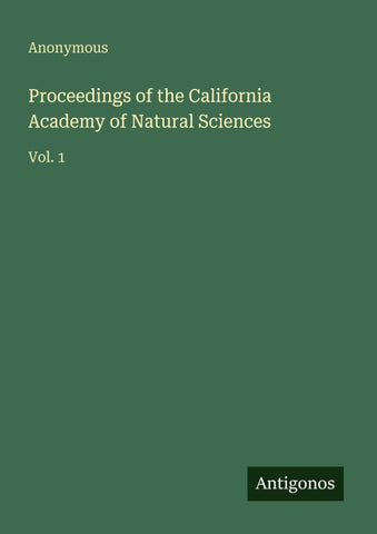 Proceedings of the California Academy of Natural Sciences