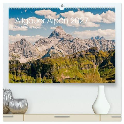 Allgäuer Alpen 2027 (hochwertiger Premium Wandkalender 2027 DIN A2 quer), Kunstdruck in Hochglanz