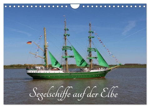 Segelschiffe auf der Elbe (Wandkalender 2026 DIN A4 quer), CALVENDO Monatskalender