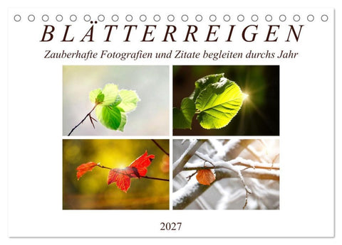 Blätterreigen (Tischkalender 2027 DIN A5 quer), CALVENDO Monatskalender