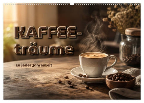 Kaffeeträume zu jeder Jahreszeit (Wandkalender 2027 DIN A2 quer), CALVENDO Monatskalender