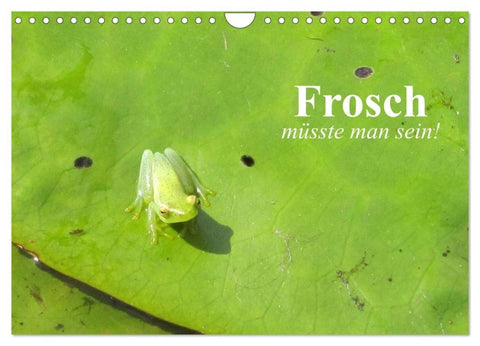 Frosch müsste man sein! (Wandkalender 2027 DIN A4 quer), CALVENDO Monatskalender