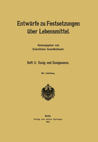 Entwürfe zu Festsetzungen über Lebensmittel