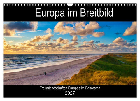 Europa im Breitbild (Wandkalender 2027 DIN A3 quer), CALVENDO Monatskalender