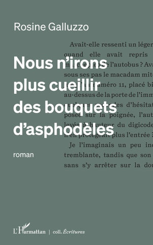 Nous n'irons plus cueillir des bouquets d'asphodèles