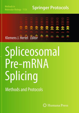 Spliceosomal Pre-mRNA Splicing