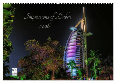 Impressions of Dubai 2026 (Wandkalender 2026 DIN A2 quer), CALVENDO Monatskalender