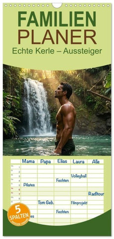 Familienplaner 2027 - Echte Kerle - Aussteiger mit 5 Spalten (Wandkalender, 21 x 45 cm) CALVENDO