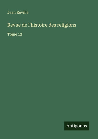 Revue de l'histoire des religions