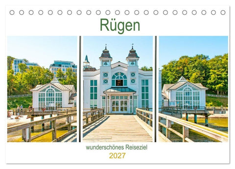 Rügen - wunderschönes Reiseziel (Tischkalender 2027 DIN A5 quer), CALVENDO Monatskalender