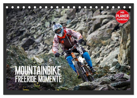Mountainbike Freeride Momente (Tischkalender 2026 DIN A5 quer), CALVENDO Monatskalender