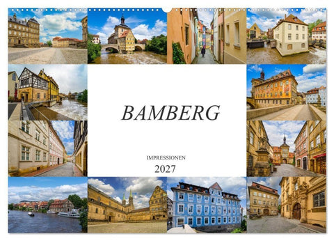 Bamberg Impressionen (Wandkalender 2027 DIN A2 quer), CALVENDO Monatskalender