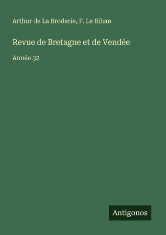 Revue de Bretagne et de Vendée