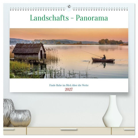 Landschafts - Panorama (hochwertiger Premium Wandkalender 2027 DIN A2 quer), Kunstdruck in Hochglanz