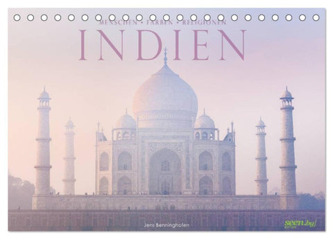 Indien: Menschen ¿ Farben ¿ Religionen (Tischkalender 2027 DIN A5 quer), CALVENDO Monatskalender