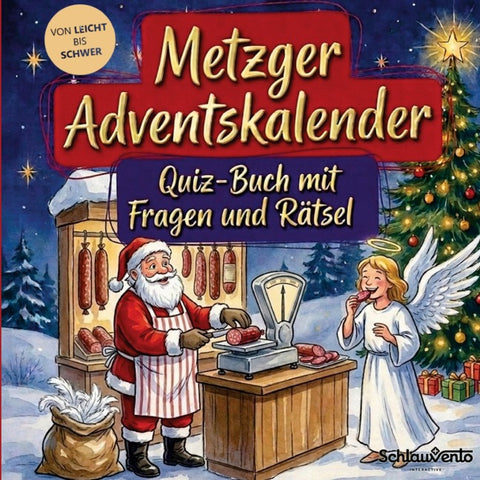 Metzger-Adventskalender: Quiz-Buch mit Fragen und Rätsel