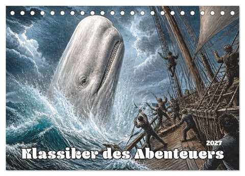Klassiker des Abenteuers (Tischkalender 2027 DIN A5 quer), CALVENDO Monatskalender