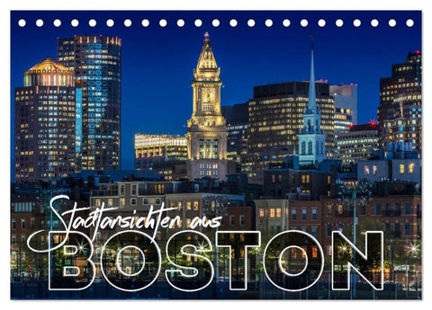 Stadtansichten aus Boston (Tischkalender 2026 DIN A5 quer), CALVENDO Monatskalender