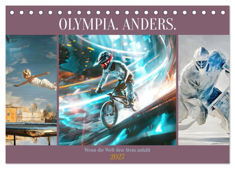 Olympia. Anders. (Tischkalender 2027 DIN A5 quer), CALVENDO Monatskalender