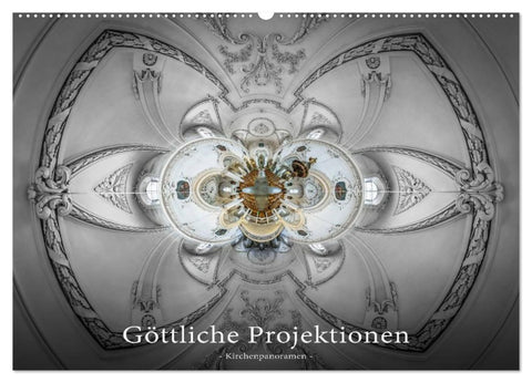 Göttliche Projektionen - Kirchenpanoramen (Wandkalender 2026 DIN A2 quer), CALVENDO Monatskalender